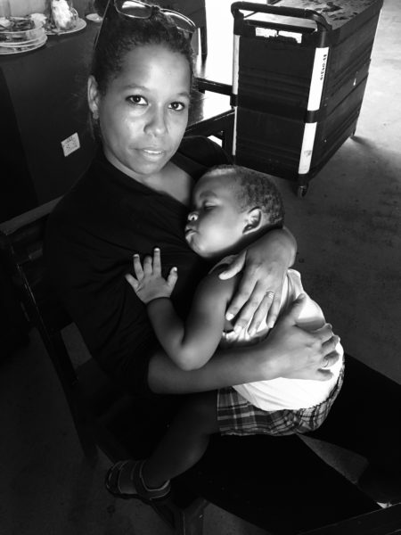 Cuban mother and child